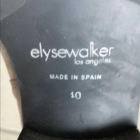 Elyse Walker Grey Suede Moto Boots. - Picture 6 of 7